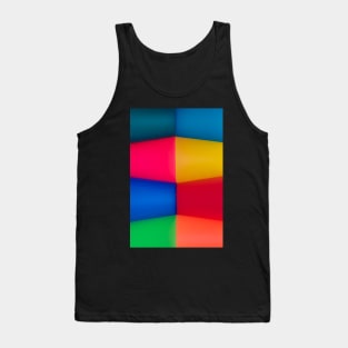 Abstract Multi Coloured Background Tank Top